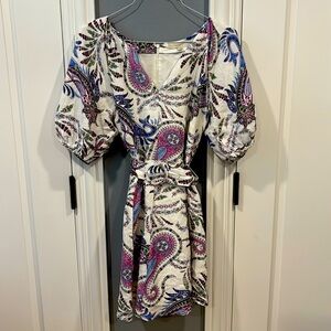 Adorable linen Paisley dress